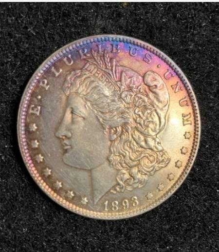 Morgan Silver Dollar 1893 S Toned Finish Rare Key Date Coin Collectors