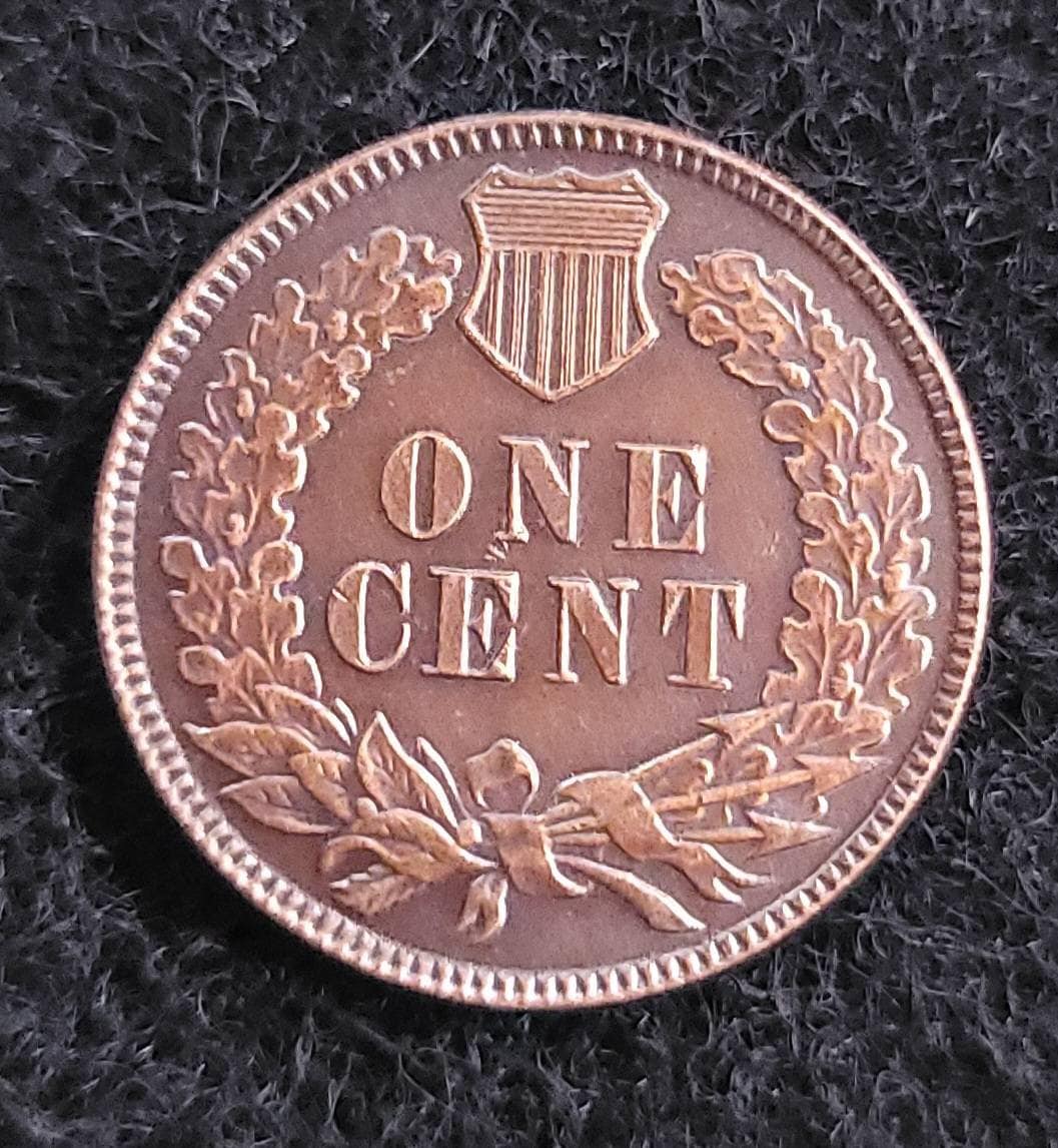 1872 P Indian Head Cent Penny Commemorative Coin... Morgan Silver Collector's Fine Active