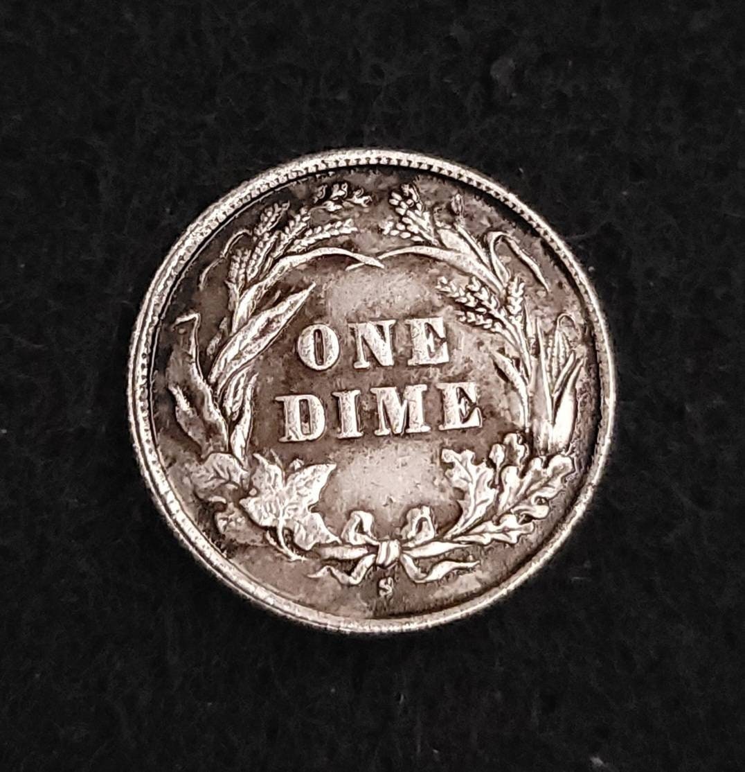 Barber Head Dime 1894 S Key Date Commemorative Coin