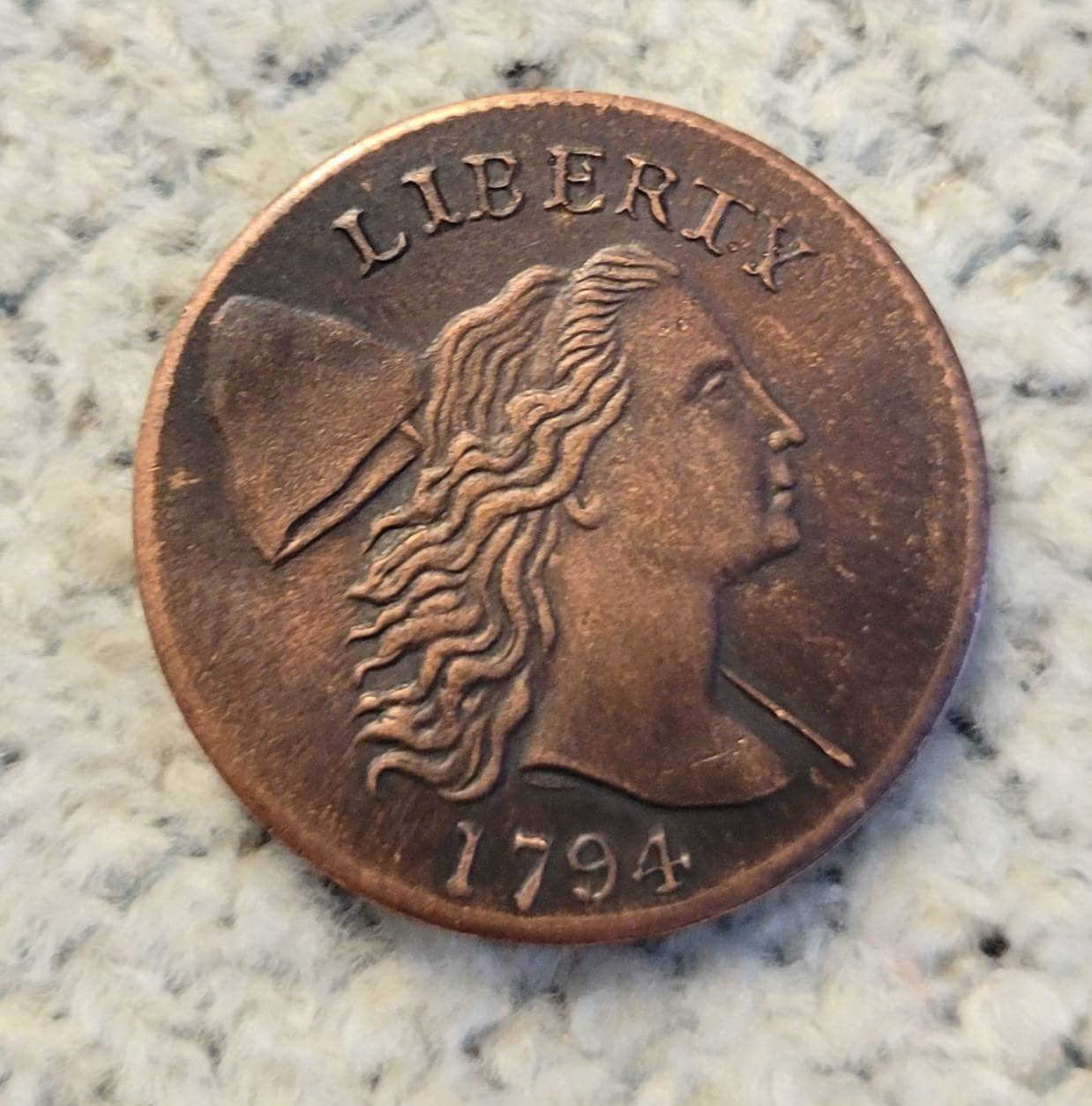 1794 Flowing Hair Large One Cent Penny Commemorative Coin