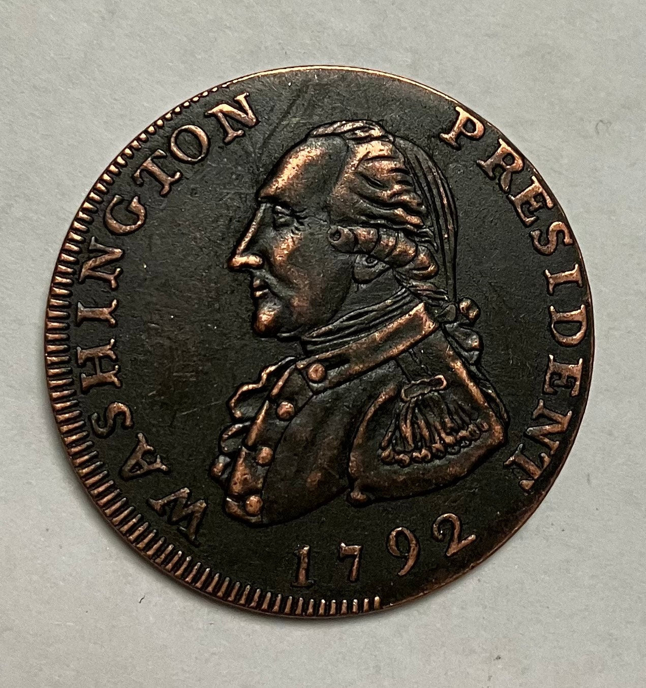 1792 Washington Large Cent Penny Commemorative Coin